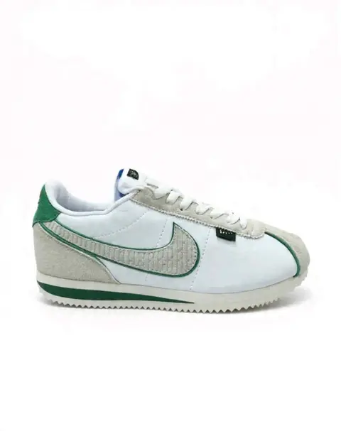 Nike Cortez White Green Suede