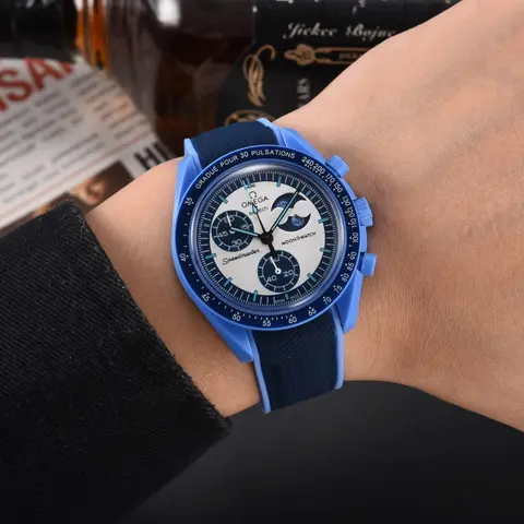 Omega MoonSwach Blue