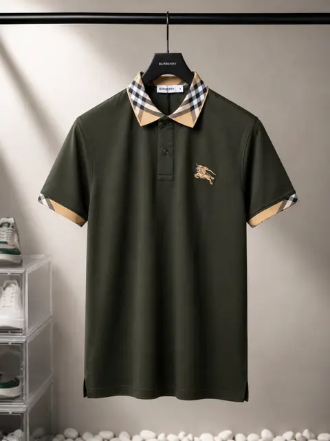 Burberry Premium Polo T-Shirt with OG box Packaging 3017