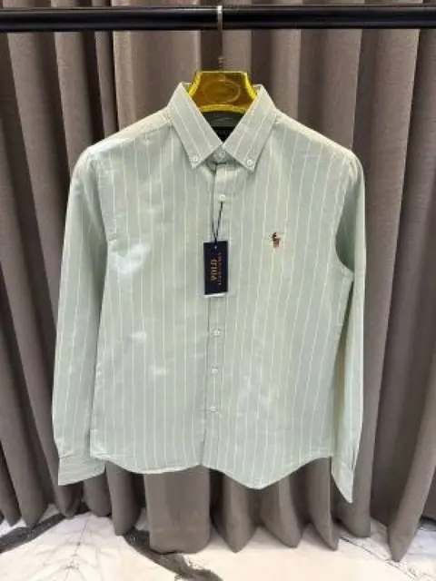 Ralph Lauren Linning Green imported shirt