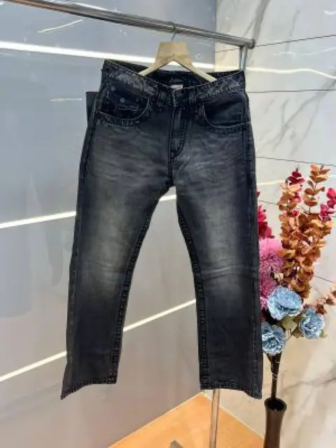 True Religio n Light Shade Boot cut Premium Imported Stretchable lycra fabric Denim with back flap pocket Design 3778