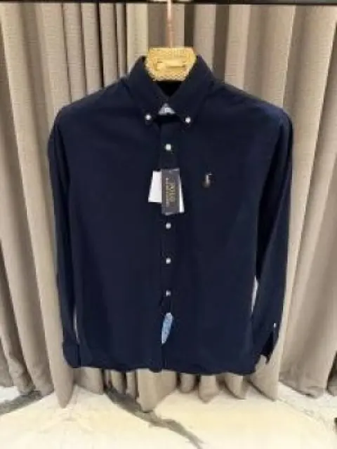 Ralph Lauren Chest Logo Full Sleeves Shirt Navy