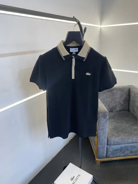 Lacoste imported box pack polo tshirt black