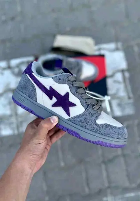 A bathinGahpe bape Sk8 Sta court purple