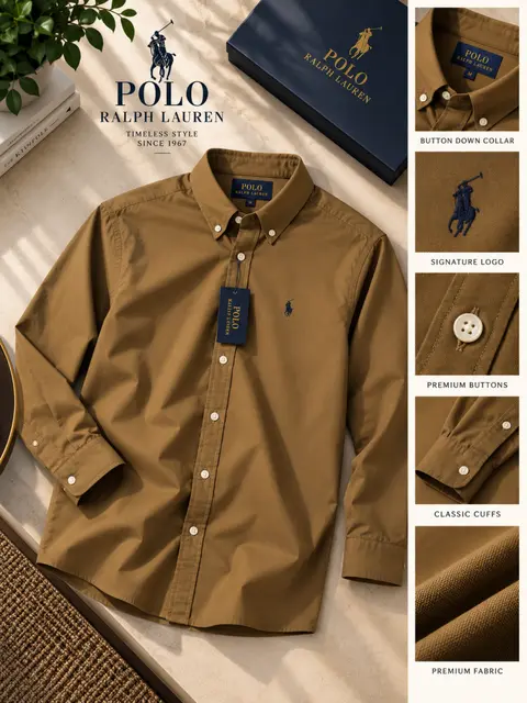 Ralph Lauren Premium Cotton Lycra Shirts 2568