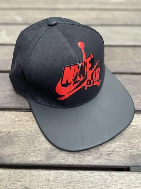 Nike Air jordan Black and red unisex top leather cap (With Safety Box)