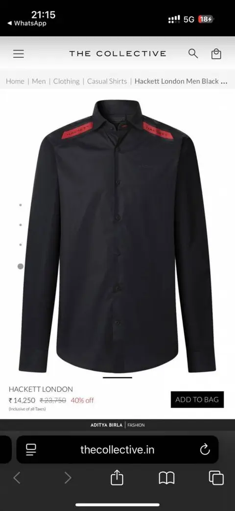 Hackett Black Premium Shirt