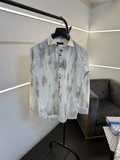 Dior Laser cut shadow print monogram imported box pack shirt white sale