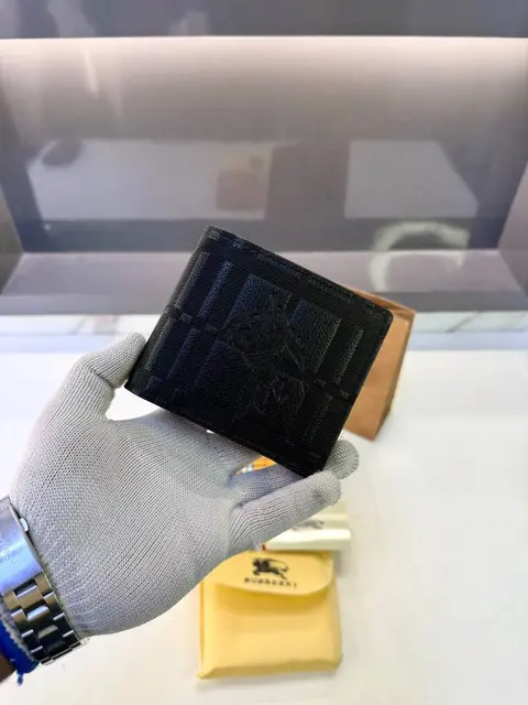 Burberry Black Premium Quality Wallet Fa 1171