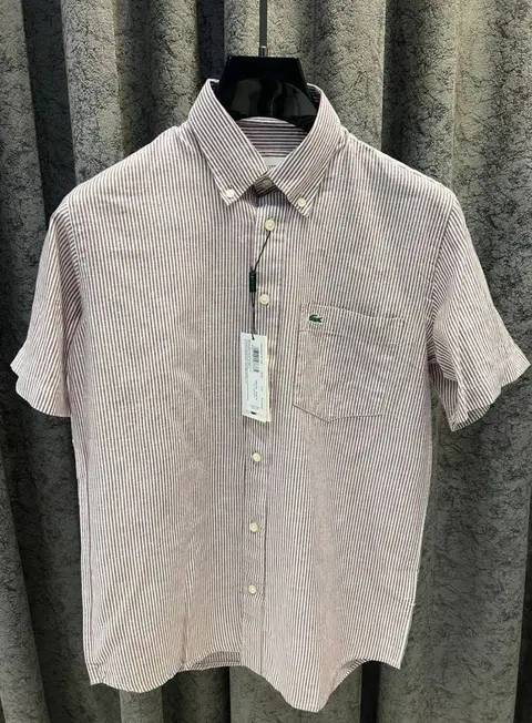Lacoste IMPORTED STORE ARTICLE DESIGNER SHIRT MAROON
