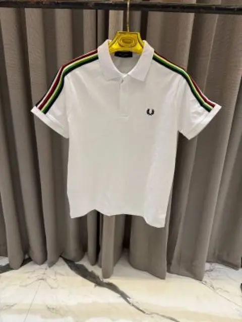 Fred Perry Chest Logo Polo T-shirt White