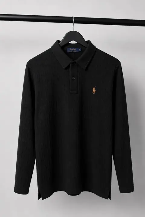 Polo Ralp Laure-n Full Sleeves Textured Knit Polo 1056 Sale Offer VS1000