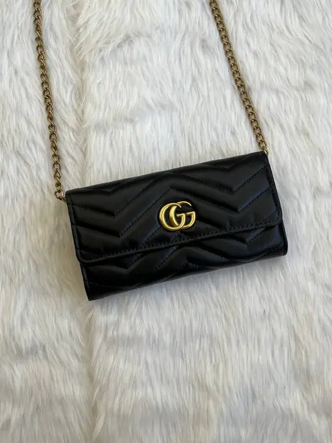 Gucci 74 Chain On Wallet With OriginalBox