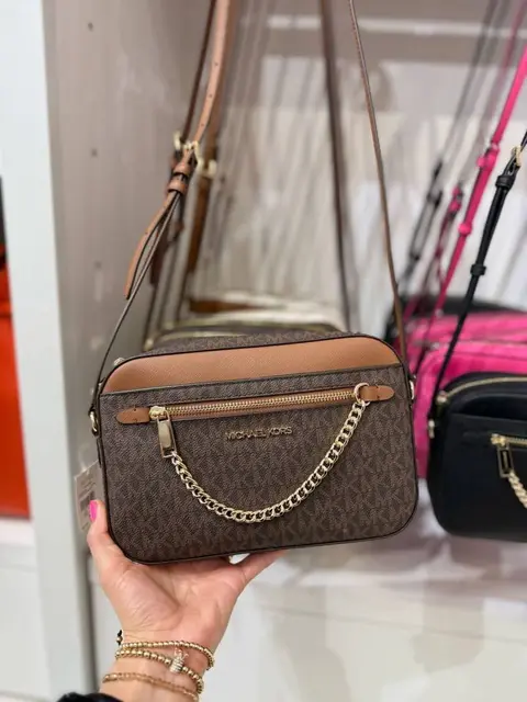 Michael Kors FrontZip Camera Crossbody With OriginalBox DustCover