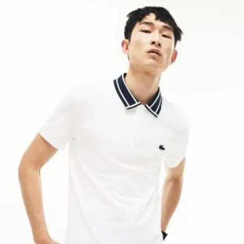 No return Lacost imported Polo tshirt white