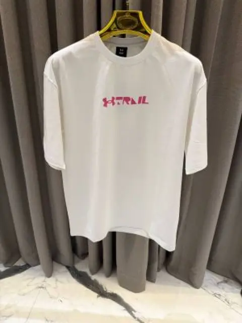 Sale Under Armor Round Neck T-shirt white Camouflage