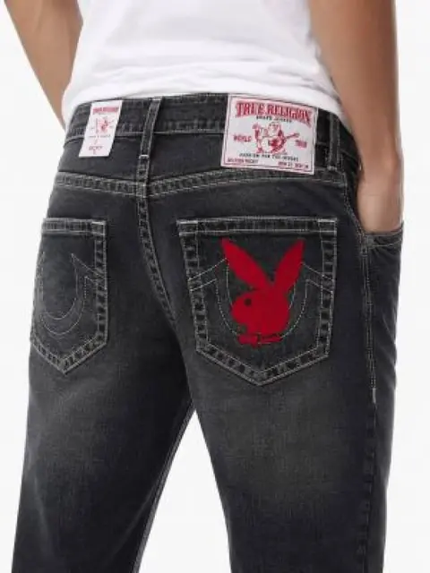 True Religio n Dark Green Bootcut Premium Imported Stretchable Lycra Fabric Denim with Back Pocket Embroidered Design 4227