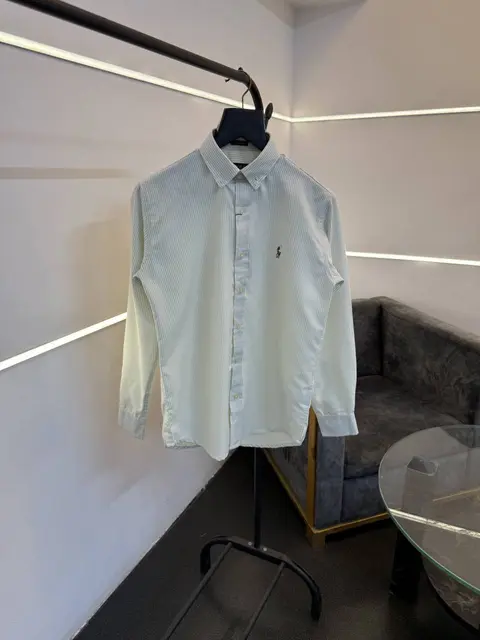 Ralph lauren light green imported oxford lining shirt