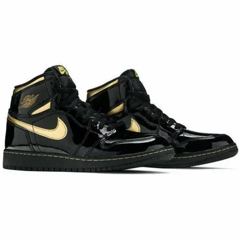Air Jordan 1 Retro High Black Metallic Gold