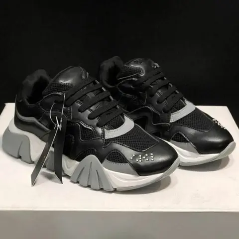 VERSACE SQUALO BLACK SNEAKER Fixed