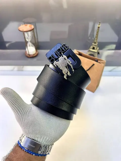 Burberry Black Belt Premium Quality Fa 848