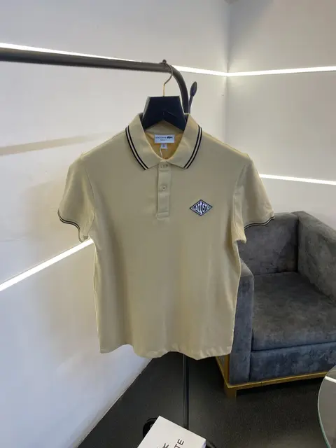 Lacoste imported box pack polo tshirt beige sale