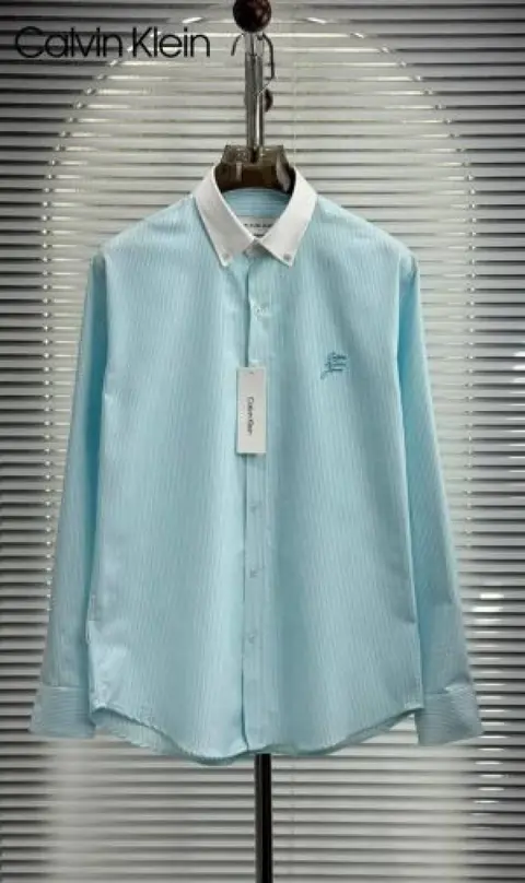 Calvin Klei Chest Logo Full Sleeves Shirt Sky Blue