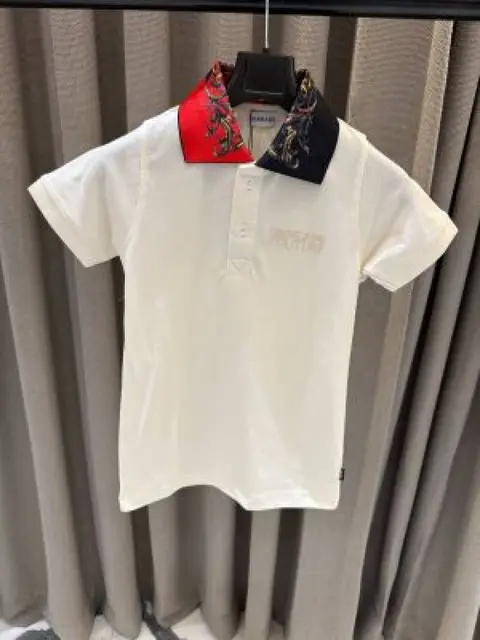No return Versace Imported kids Polo Tshirt Cream