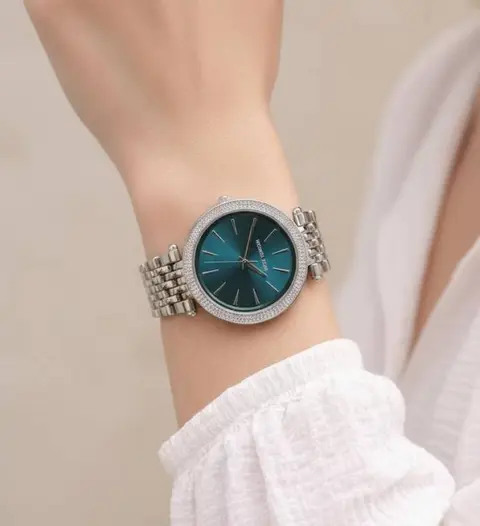 Michael Kors Darci Silver Green
