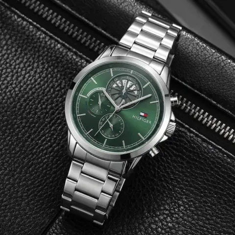 Tommy Hilfige Quartz Multifunction silver green