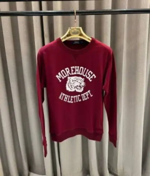 No return RL imported sweatshirt Maroon