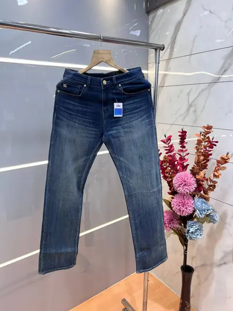Dolce and gabban a dark shade premium imported stretchable lycra fabric straight fit denim with embroidered work Sale Offer 3476