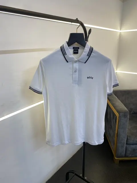 Hugo bos imported polo tshirt white