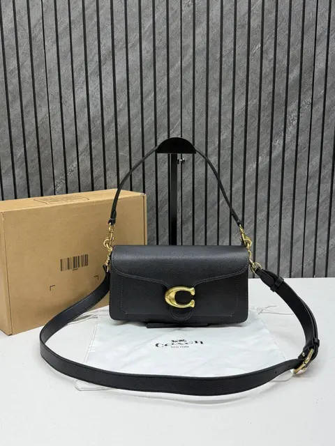 Coach Tabby 26 Highend Quality Black With Original Box & DustCover With Branding inside the flap 11 Highend
