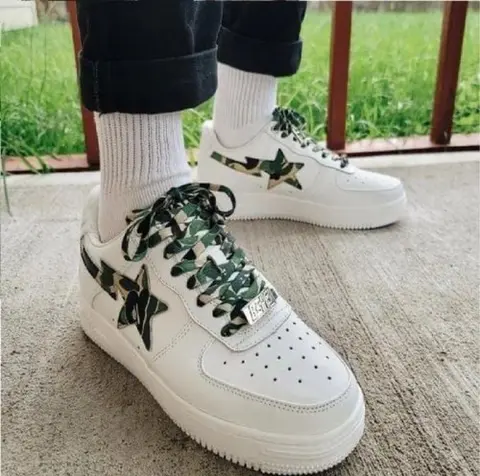 A BathinGahpe Bape STA Low Camo Green