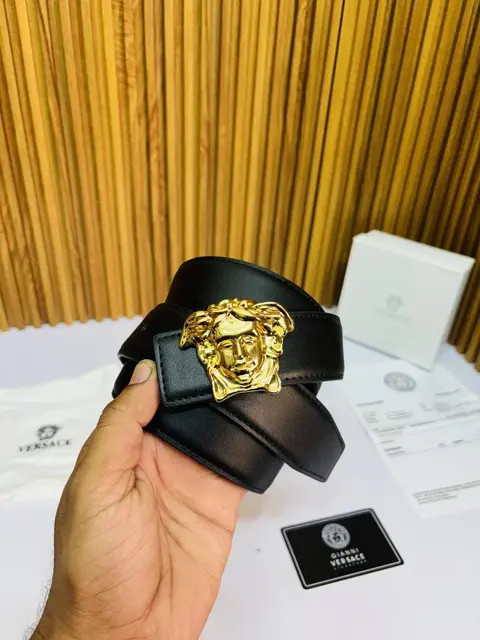 18 VERSACE GOLDEN BLACK PREMIUM QUALITY BELT