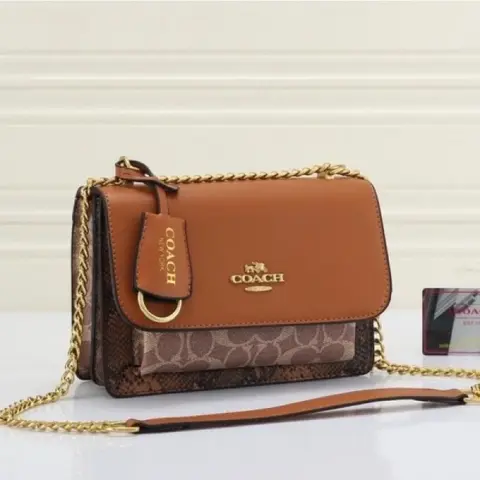 Coach Klare Signature Crossbody Bag With OG Box & Dust Bag (Brown-202)