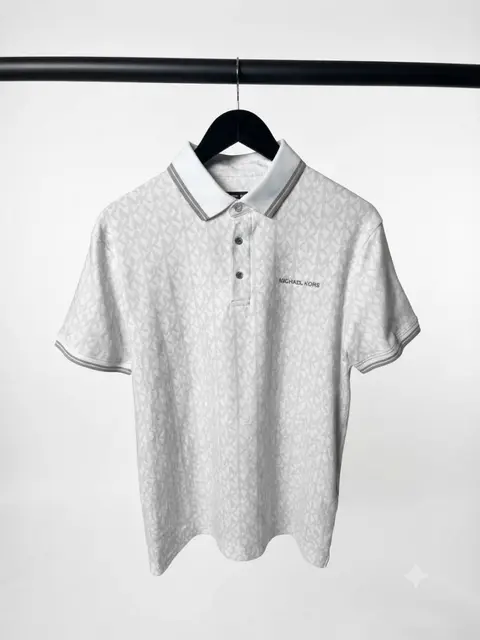 Michae- Kors White Monogram Polo T Shirt 1035. Sale-offer VS1000