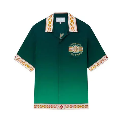 Casablanca Imported Half Sleeves Shirt Green