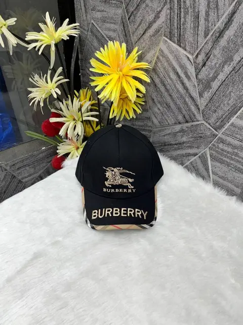 Burberry Front Logo Equestrian Knight Premium Unisex Cap With Safety Box