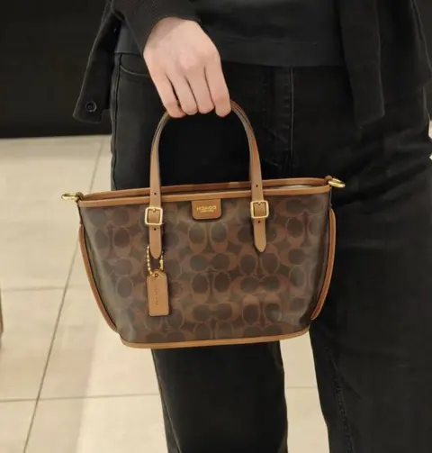 Coach Taxi 21 Coffee Brown SmallTote With OriginalBox DustCover
