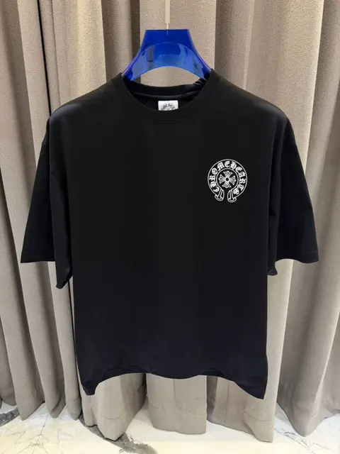 Chrome Heart Round Neck T-shirt Black