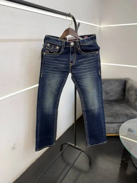 True religion boot cut heavy quality imported denim dark blue