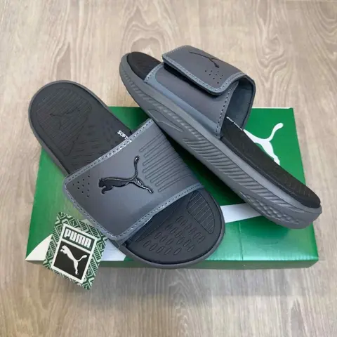 Puma Softride Adjust Premium Grey Black Flip Flop