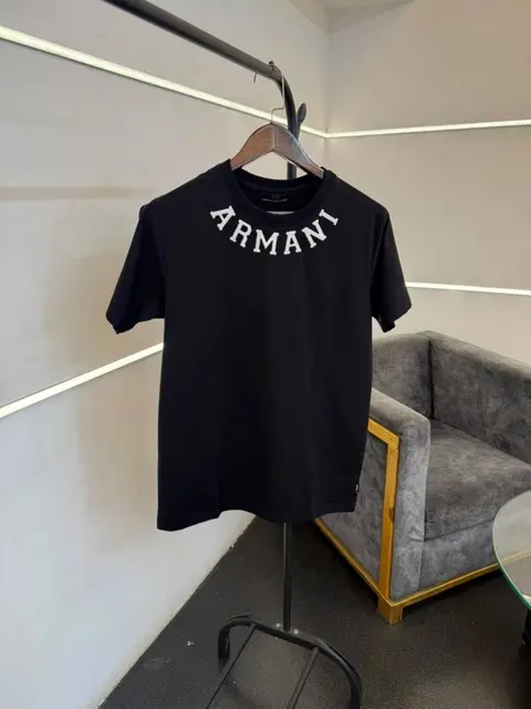 Armmani Black imported round neck tshirt
