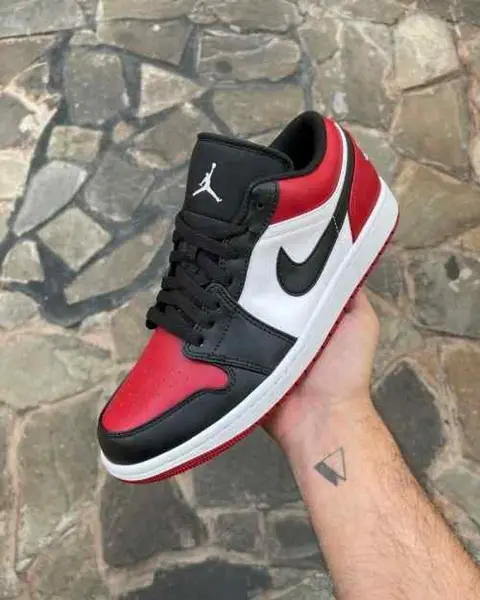 Air Jordan 1 Low Bred Toe Semi UA