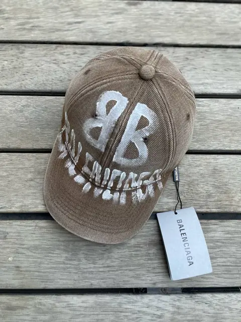 Balenciaga Brown Street Graffiti Premium Unisex Cap With Safety Box