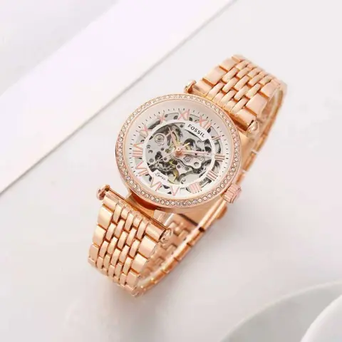 Fossil Lyric Automatic Copper-White