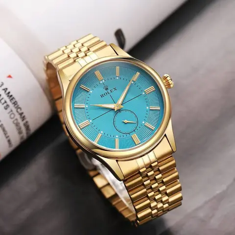 Rolex Oyster Perpetual Cellini Gold-Blue