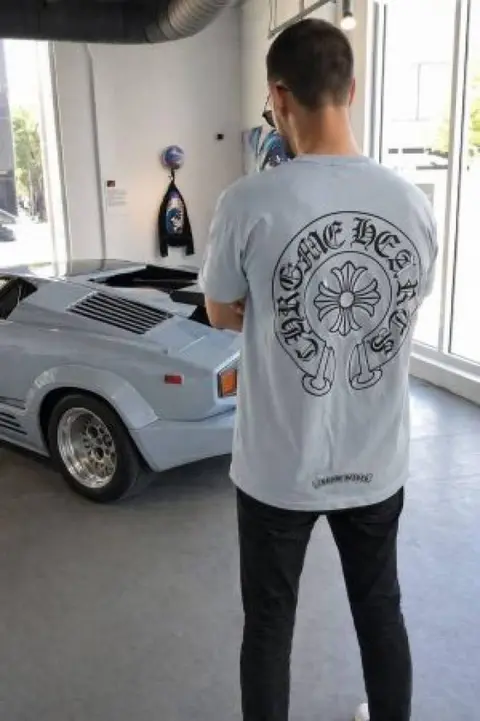 CHROME HEART ROUND NECK TSHIRT GREY